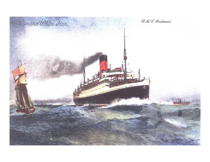 Photo en couleur du navire Andania