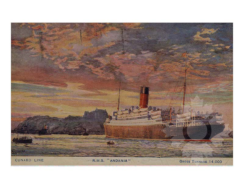 Photo en couleur du navire Andania