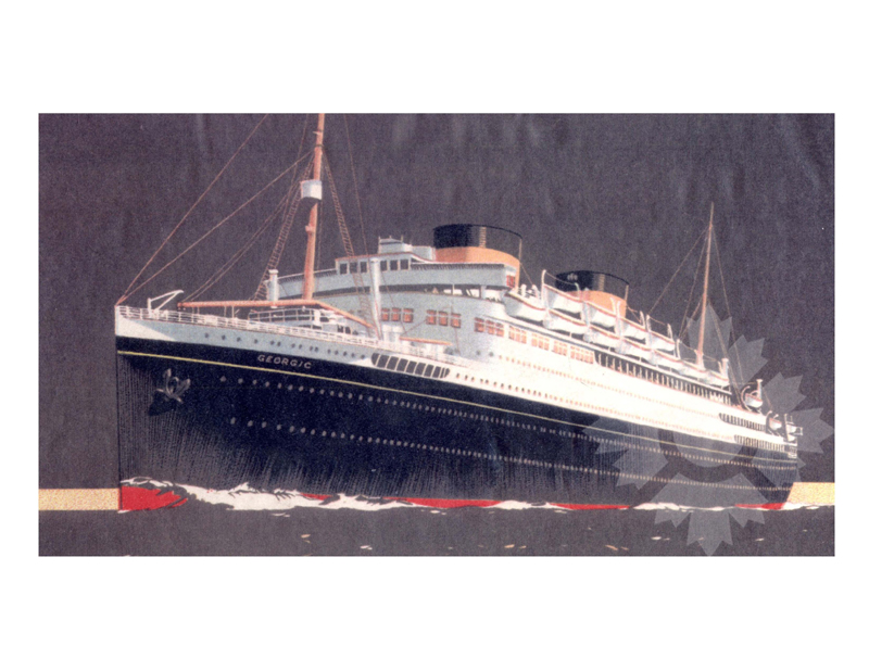 Photo couleur du navire Géorgique (MV) (1931-1956)