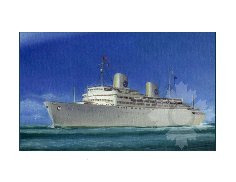 Photo couleur du navire Kungsholm III (MS) (1952-1965)