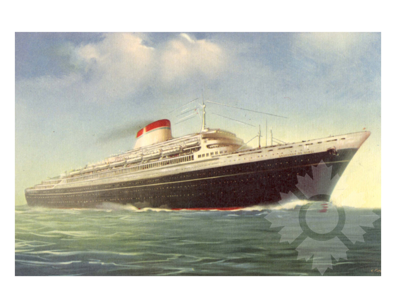 Photo couleur du navire Léonard de Vinci (TS) (1958-1982)