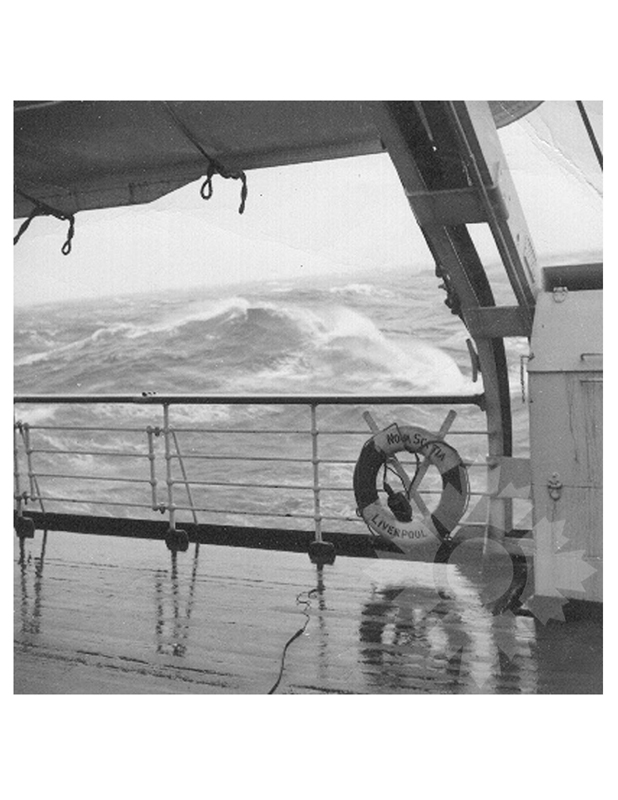 Photo en noir et blanc du navire Nova Scotia II (RMS) (1947-1962)