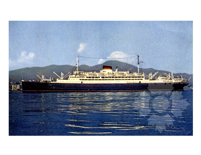 Photo en couleur du navire Saturnia (MS) (1925-1966)