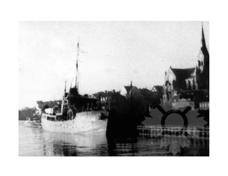 Photo en noir et blanc du navire Noyer (SS) (1939-1949)