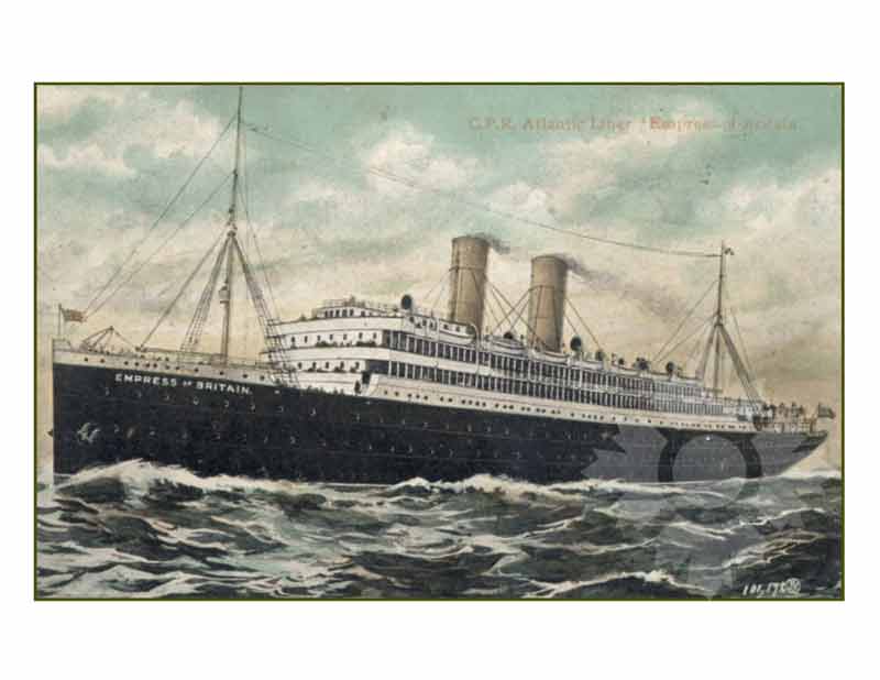 Photo couleur du navire Impératrice de Grande-Bretagne I (RMS) (1905-1924)