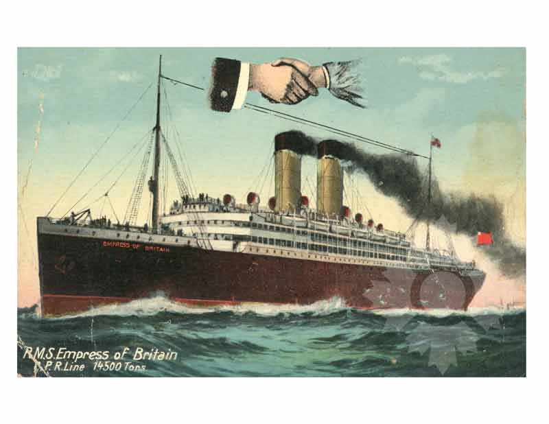Photo en couleur du navire Impératrice de Grande-Bretagne I (RMS) (1905-1924)