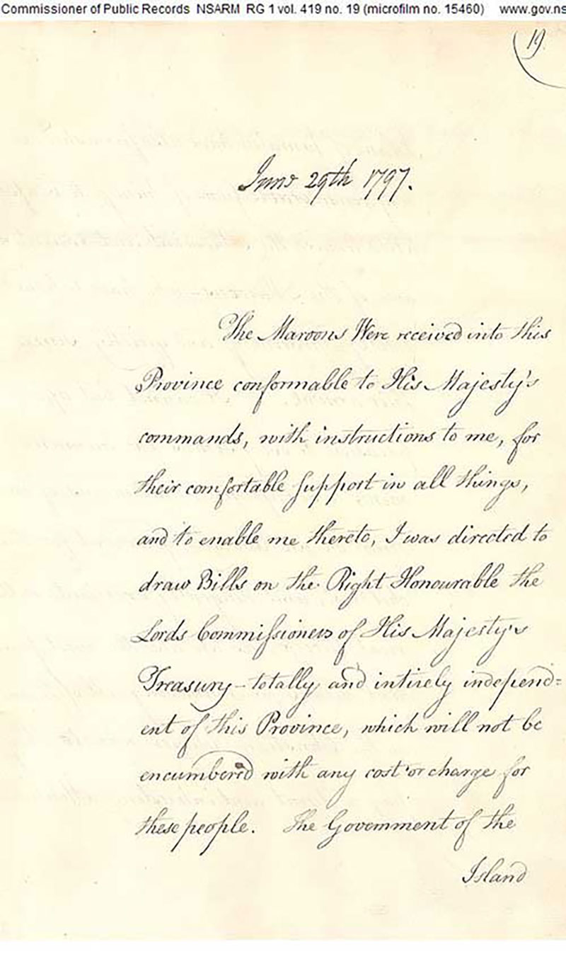 Une très vieille lettre datant de 1797; l’écriture y est en lettes cursives magnifiques.