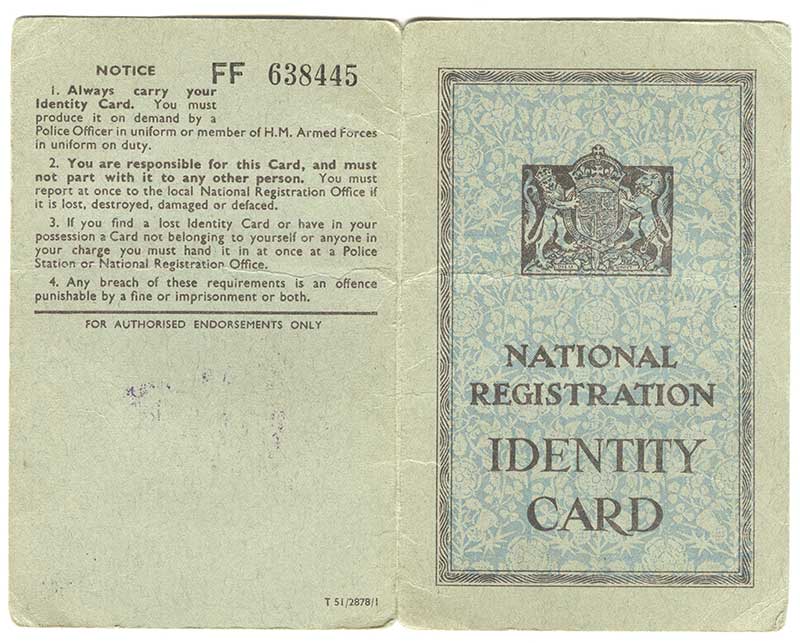 Carte d’identité verte nationale.